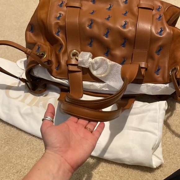 Chloe Brown Leather Tote NWT - Picture 6 of 16